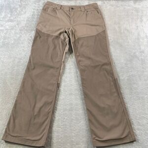 Duluth Trading Field Pants Womens 10x31 Khaki Brush Outdoor Double Lined 21403